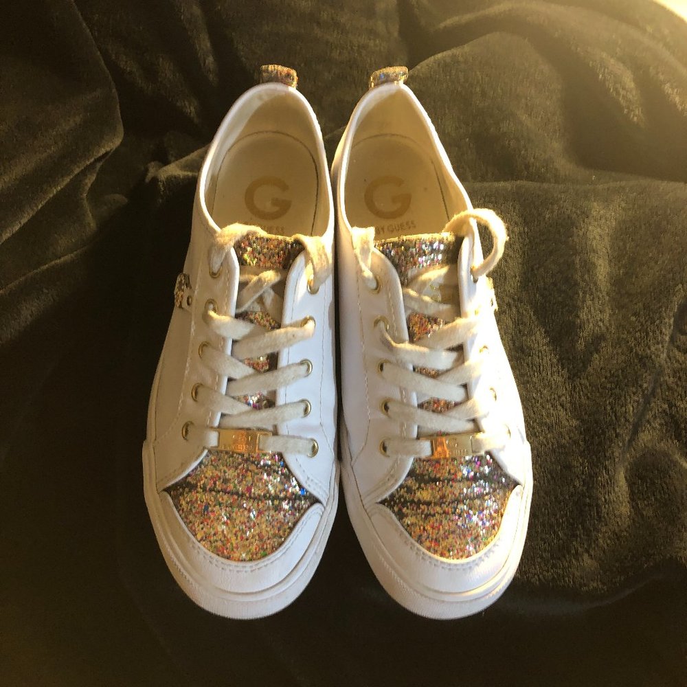 SALE!!!G by Guess Matrix Mermaid glitter Lace-Up-Size 9 sneakers